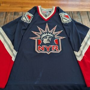 Vintage ccm New York Rangers Lady Liberty Hockey Jersey